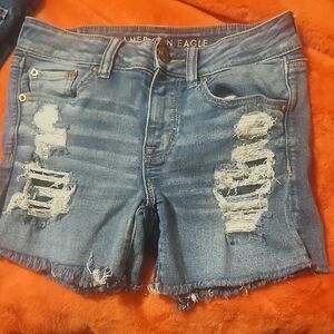 American Eagle Outfitters Distressed Denim Shorts
